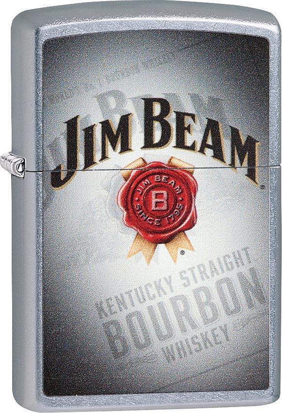 Zippo Lighter Jim Beam Bourbon Whiskey Chrome Windproof USA New