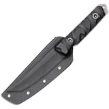 Boker Magnum 9 7/8" Sierra Delta Tanto Blade Full Tang Dark Black Fixed Knife in Sheath