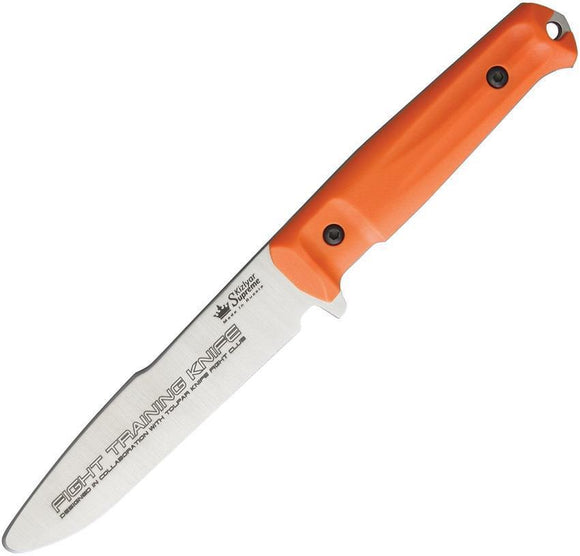 Kizlyar Alpha/Delta Trainer Fixed Unsharpened Blade Orange Handle Knife