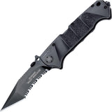 Boker Plus Jim Wagner Reality Based Lockback Black Folding Blade Knife