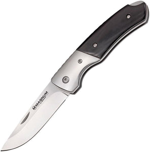 Boker Magnum Charlie Foxtrott Lockback Blade Black Micarta Folding Knife