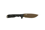 TOPS Idaho Hunter Midnight Bronze Black Micarta 1095 Fixed Blade Knife TIH03