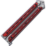 Bradley Kimura Red And Black Butterfly Balisong Knife 904