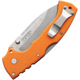 Cold Steel 4-Max Scout Pocket Knife Lockback Orange Folding AUS-10A 62RQORSW  -On Sale