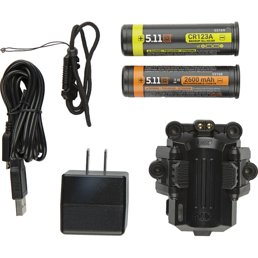 5.11 Tactical Response CR1 Water Resistant CREE LED Black Flashlight 5 –  Atlantic Knife Company