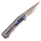 Kansept Knives Kratos Framelock Titanium/Timascus Folding Pocket Knife 1024A3