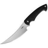 Kubey Scimitar Black G10 Stonewash D2 Steel Fixed Blade Knife w/ Sheath 231A