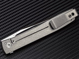 Boker Plus Urban Trapper Gray Framelock Titanium VG-10 Folding Knife - P01BO730