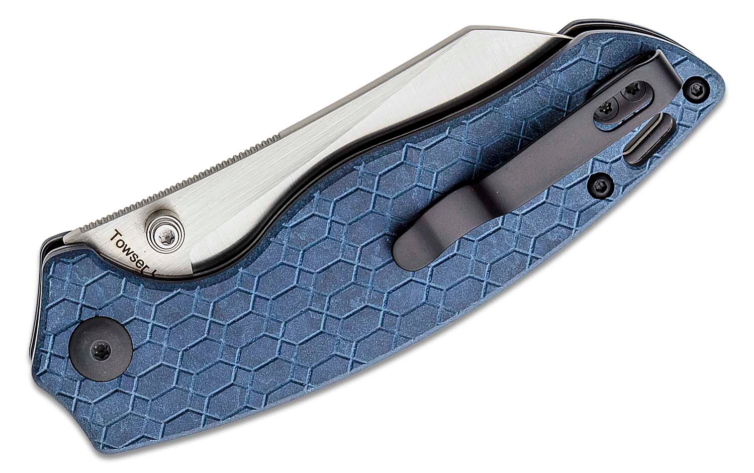 Kizer Towser K Blue Richlite Folding Knife at Atlantic Knife 