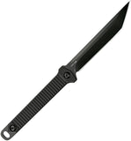 Kershaw Dune Fixed Black Oxide Blade Full Grooved Injection Handle Knife 4008X