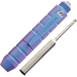 Stedemon EDC Tactical Glass Breaker Titanium Construction Blue Pen P01BLU