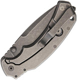 Bastinelli Creations R.E.D. Folder Dark Stonewashed D2 Steel Folding Knife