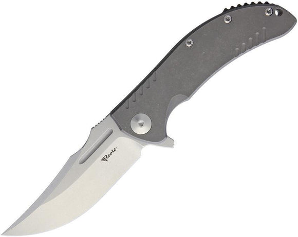 Reate Knives Valhalla Stonewash RWL-34 Titanium Folding Pocket Knife