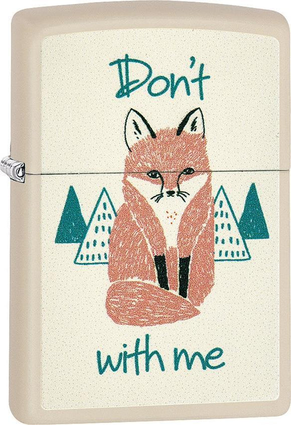 Zippo Lighter Dont Fox With Me Windproof Usa New