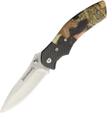 Browning Linerlock Carbon Fiber Camo Aluminum Handle Folding Blade Knife