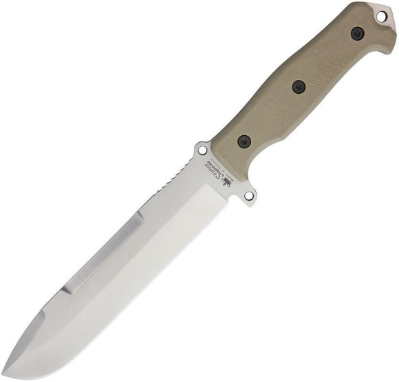 Kizlyar Survivalist X Tan G10 Handle D2 Tool Steel Fixed Knife
