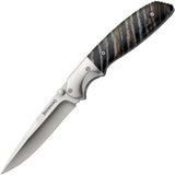Browning Visual Effects Blue Mammoth Tooth Handle Folding Drop Blade Knife