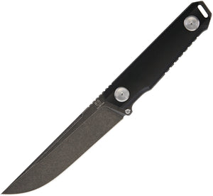 Stedemon UncleOne 9.75" Black G10 Handle Stonewash Blade Fixed Knife