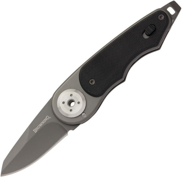 Browning Even Money Drop Point Blade Pocket Black G10 Handle Folding Knife