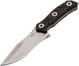 Boker Plus M13 Stainless Stonewashed Fixed Blade Black G10 Handle Knife