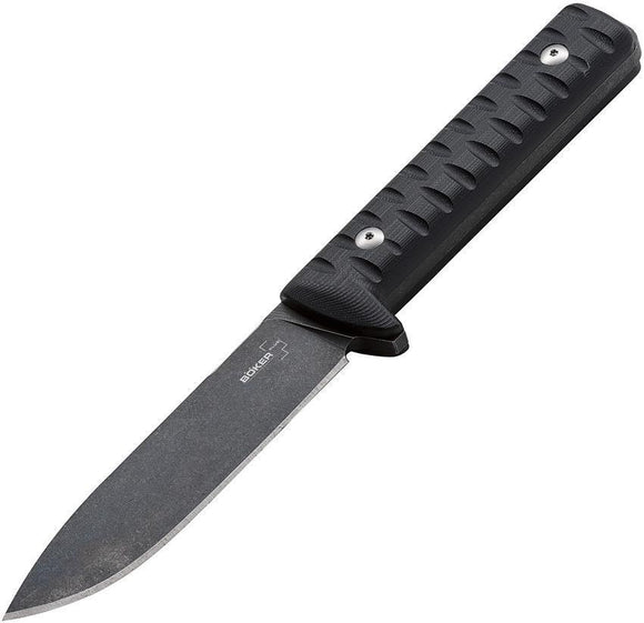 Boker Plus Bushcraft Kormoran Stainless Fixed Blade Black G10 Knife