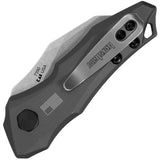 Kershaw Automatic Launch 10  Knife Button Lock Gray Aluminum  CPM-154 Stainless Hawkbill Blade 7350