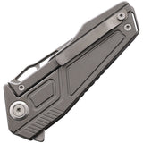 Maxace Panzer Framelock Gray Titanium Folding 14C28N Sandvik Pocket Knife MPZ03