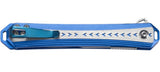 CRKT Stickler Pocket Knife Linerlock Blue & Gray Aluminum Folding 12C27 6710
