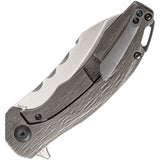 Kansept Knives Spirit Linerlock Titanium Woodgrain Folding S35VN Knife 1002W  -On Sale