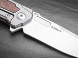 Boker Plus Aphex Mini Framelock Gray Titanium Handle VG-10 Stainless Knife 01BO197