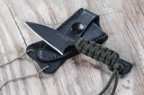 TOPS Mini Hoffman Harpoon 1095HC Black Green Fixed Blade Knife HOFHARMINI