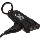 Browning Flash USB Rechargeable Battery Black Body Keychain White LED Light 3380