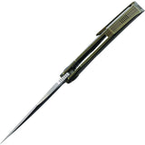 CMB Made Knives Prowler Framelock Bronze Titanium Folding M390 Pocket Knife 02C