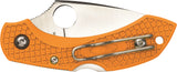 Spyderco Dragonfly 2 Lockback VG-10 Folding Blade Orange FRN Handle Knife 28POR2