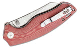 Kizer Cutlery Towser K Red Richlite 154cm Folding Knife 4593c2