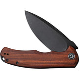 Civivi Praxis Pocket Knife Linerlock Cuibourtia Wood Folding 9Cr18MoV Blade 803H