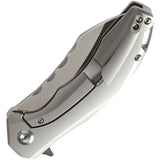 Kansept Knives Spirit Framelock Gray Titanium S35Vn Folding Knife 1002a5