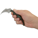 CRKT Folts Keramin Minimalist Series Fixed Blade Hawkbill Green Black Knife 2389