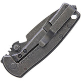 DPx Gear HEST/F Urban Titanuim Black Flag Folding Pocket Knife