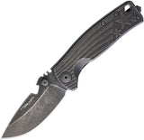 DPx Gear HEST/F Urban Titanuim Black Flag Folding Pocket Knife