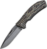 Boker Magnum Sierra Alpha Linerlock Blade Green Camo Folding Knife 