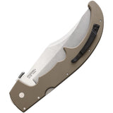 Cold Steel XL Espada Pocket Knife Lockback Dark Earth Folding AUS-10A 62MGCDESW  -On Sale