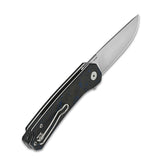 QSP Osprey Shredded Blue Carbon Fiber Linerlock Folding Knife 139g1