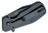 CRKT Razelcliffe Compact Black G10 Framelock Folding Black Knife 4021gk