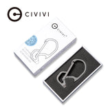 Civivi Click Carabiner Gray Titanium a01a