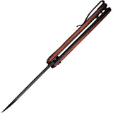 Civivi Praxis Pocket Knife Linerlock Cuibourtia Wood Folding 9Cr18MoV Blade 803H