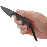 CRKT Minimalist Fixed Drop Pt Black G10 Full Tang Knife 2384K