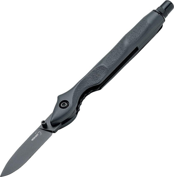 Boker Plus Office Survival Linerlock Gray Blade Knife + Stylus Pen Tip