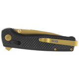 SOG Terminus LTE XR Lock Carbon Fiber Folding Gold S35VN Pocket Knife TM1033BX