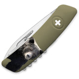 Swiza TT03 Green Tick Mult-Tool Bear Folding Corkscrew Pocket Knife B070W002